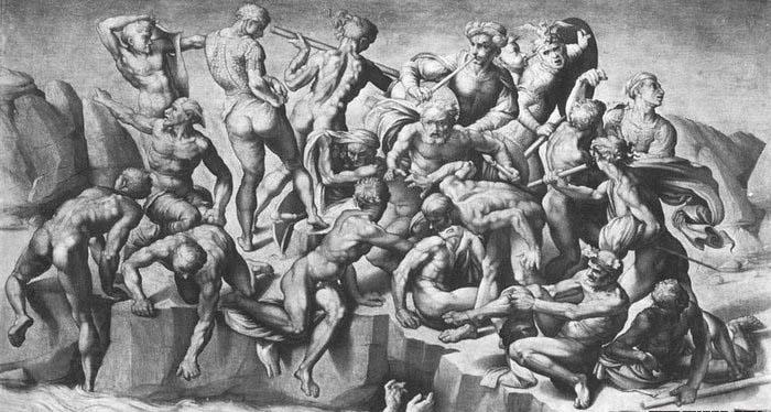 Michelangelo Buonarroti Battle of Cascina oil painting picture